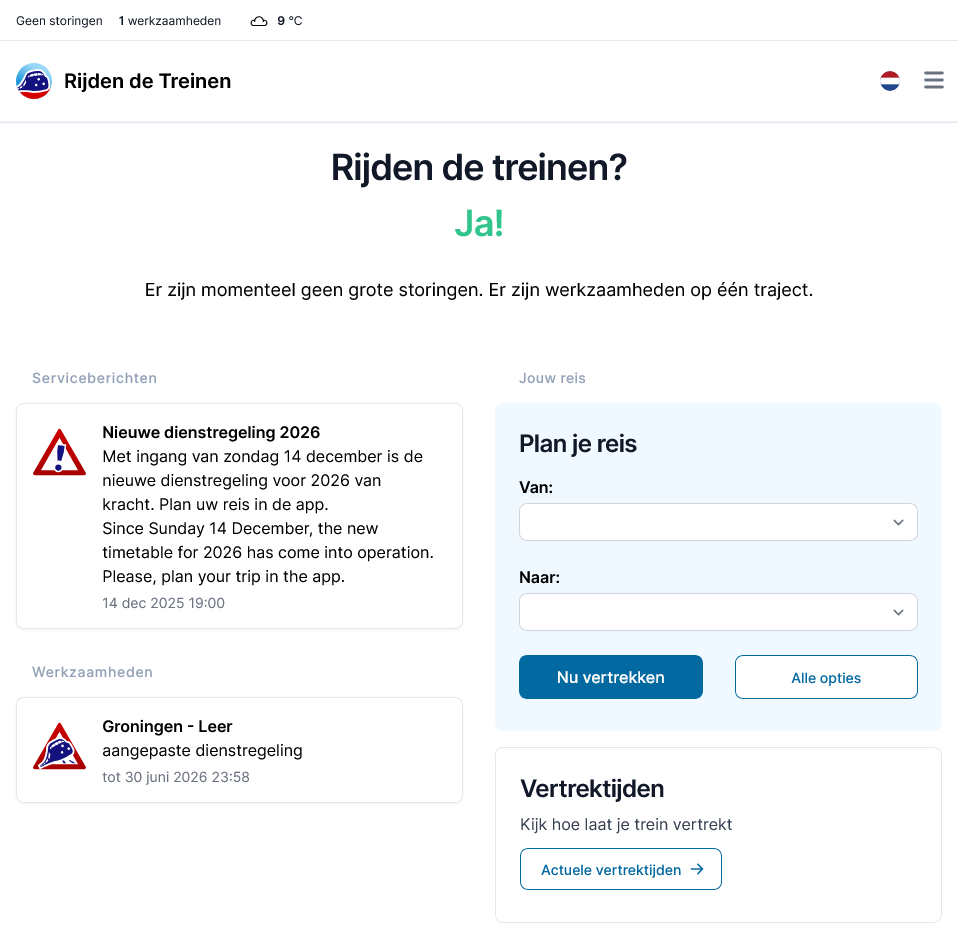Screenshot van Rijden de Treinen